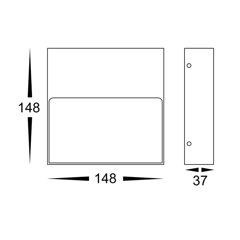 Havit Lighting Virsma Black Square LED Step lights (HV3276T-BLK)