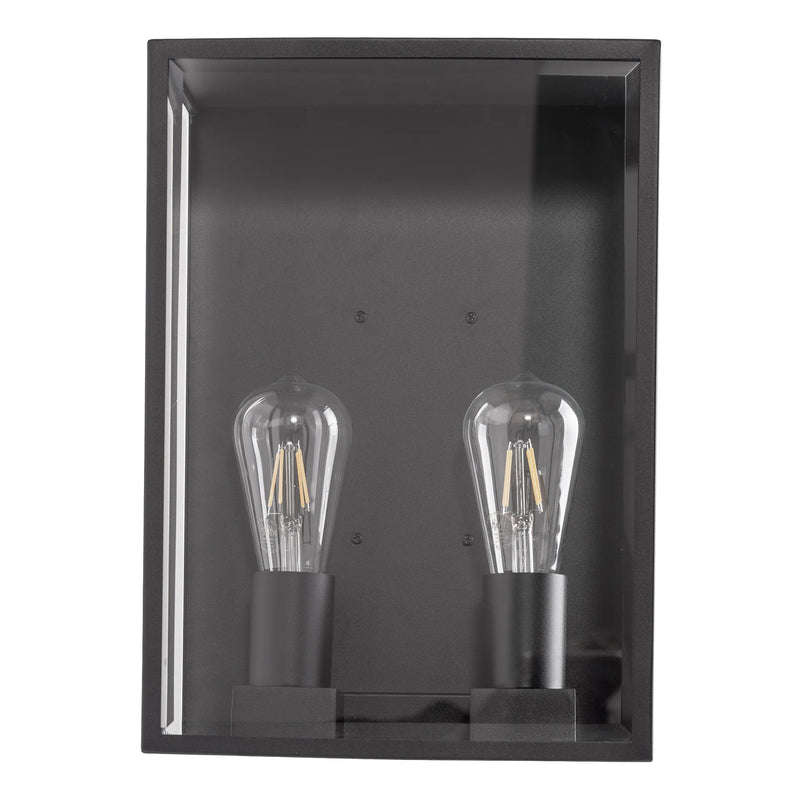 Havit Lighting Bayside 316 Stainless Steel Black 2 Light Wall Light (HV36592W-BLK)
