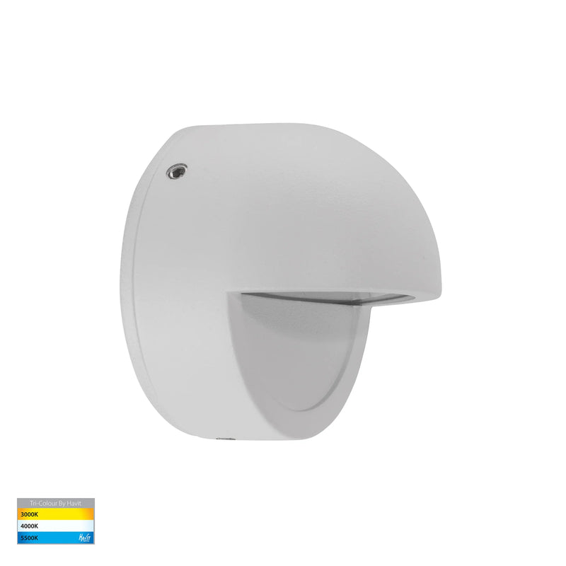 Havit Lighting Veko White Step Lights with Eyelid (HV2927T-WHT-12V | HV2927T-WHT-240V)