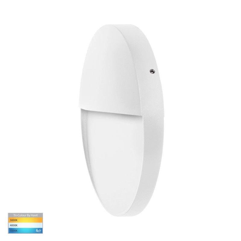 Havit Lighting Fino White Round LED Outdoor Step Light (HV3269T-WHT-12V-RND)