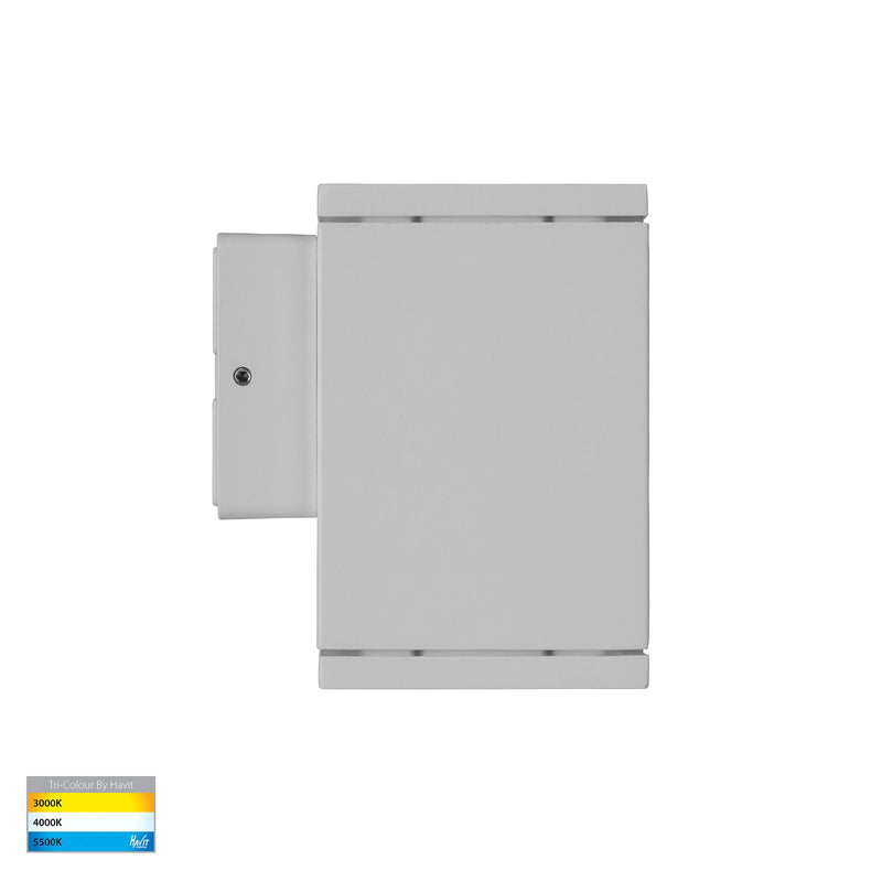 Havit Lighting Quadru Square White TRI Colour Fixed Down LED Wall Light (HV3623T-WHT)