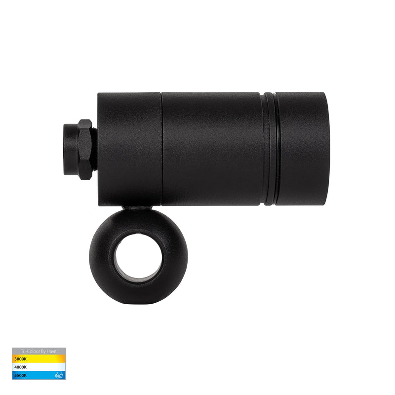 Havit Lighting Lille Black TRI Colour LED Garden Spot Light (HV1441T-BLK)