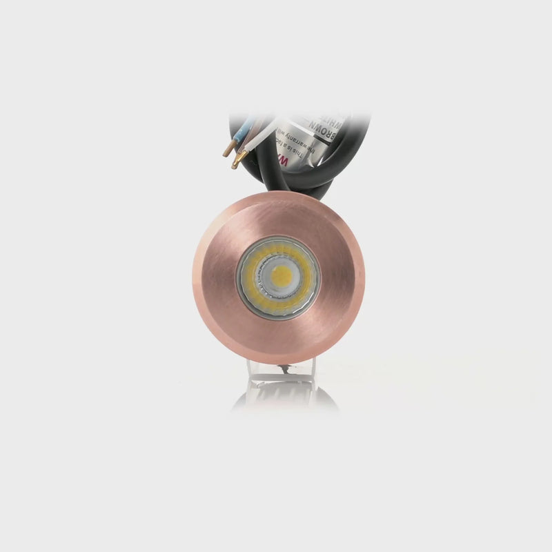 Havit Lighting Mini Ollo Copper LED Step or Inground Light (HV2892T-CP-12V)