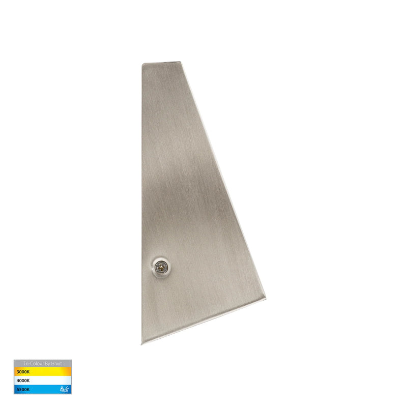 Havit Lighting Taper 316 Stainless Steel TRI Colour LED Wedge Wall Light (HV3602T-SS316 - HV3605T-SS316)