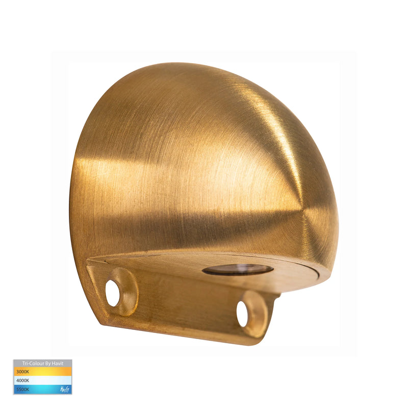 Havit Lighting Occhio Solid Brass LED Eyelid Step Light (HV3281T-BR-12V)