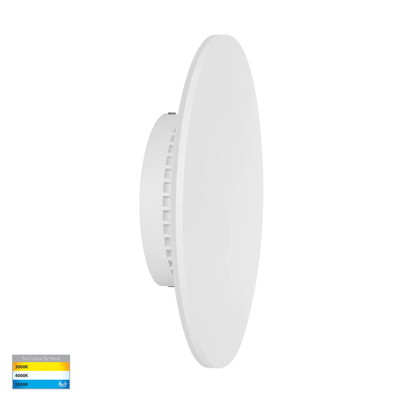 Havit Lighting Halo White TRI Colour LED Wall Light (HV3593T-WHT)