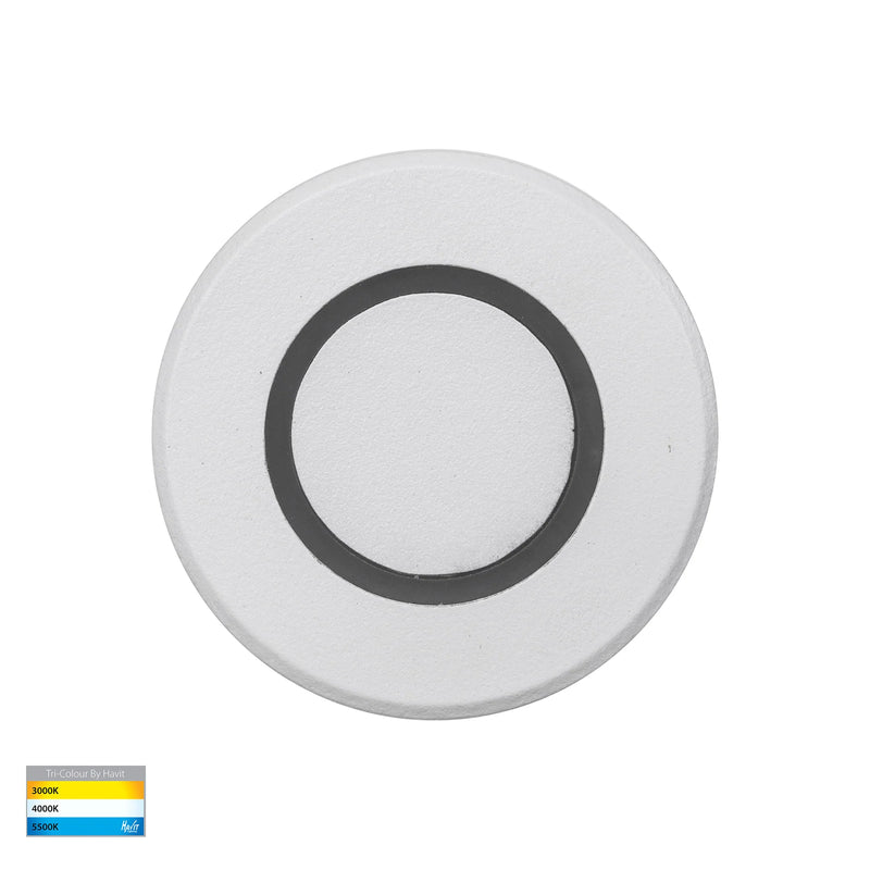 Havit Lighting Brillo White Aluminium LED Wall or Inground Light (HV2894T-WHT-12V)