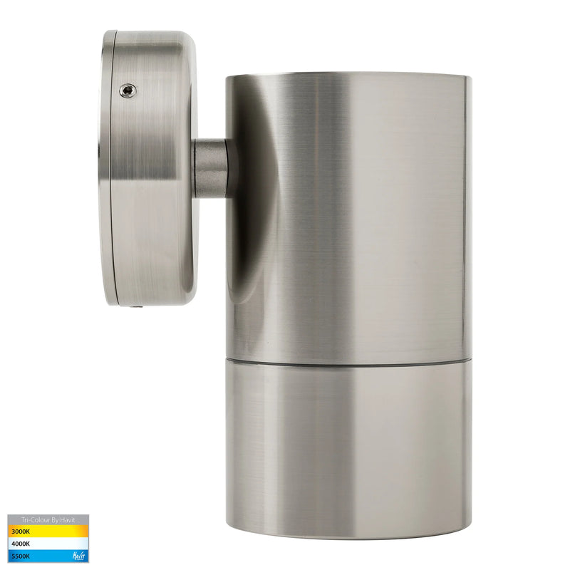 Havit Lighting Maxi Tivah 316 Stainless Steel TRI Colour Fixed Down Wall Pillar Lights (HV1108T)