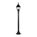 Havit Lighting Newark Aluminium Black 4 Panel Post Light (HV1651W-P-BLK)
