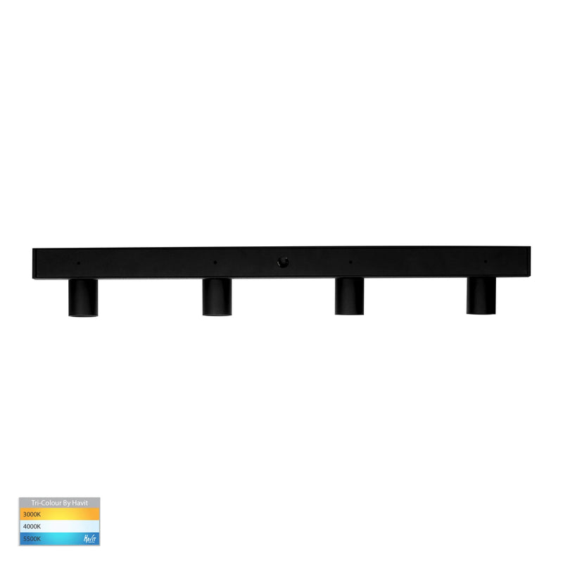 Havit Lighting Revo Black 4 Light TRI Colour Bar Light (HV4002T-4-BLK)