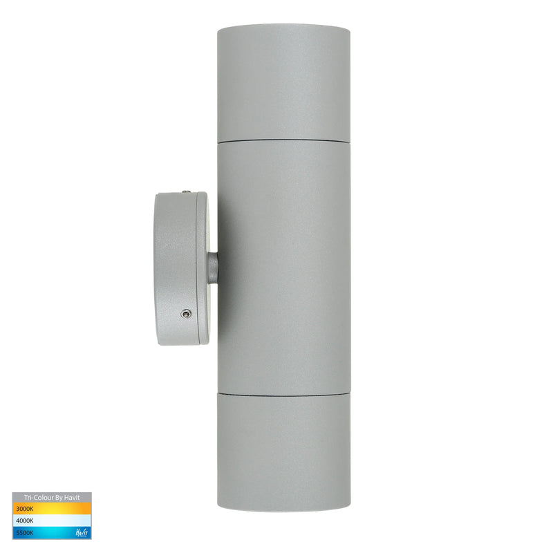 Havit Lighting Tivah Silver TRI Colour Up & Down Wall Pillar Lights (HV1045T-HV1047T)
