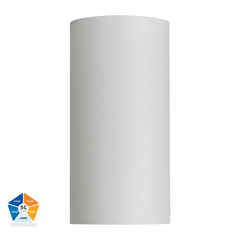 Havit Lighting Aries Aluminium White Fixed Down LED Wall Light (HV3625S-ALUWHT)