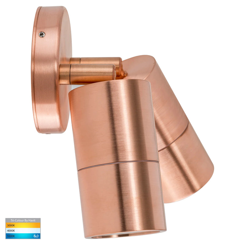 Havit Lighting Tivah Solid Copper TRI Colour Double Adjustable Wall Pillar Lights(HV1315T-HV1317T)