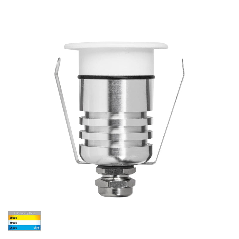 Havit Lighting Brillo White Aluminium LED Wall or Inground Light (HV2894T-WHT-12V)