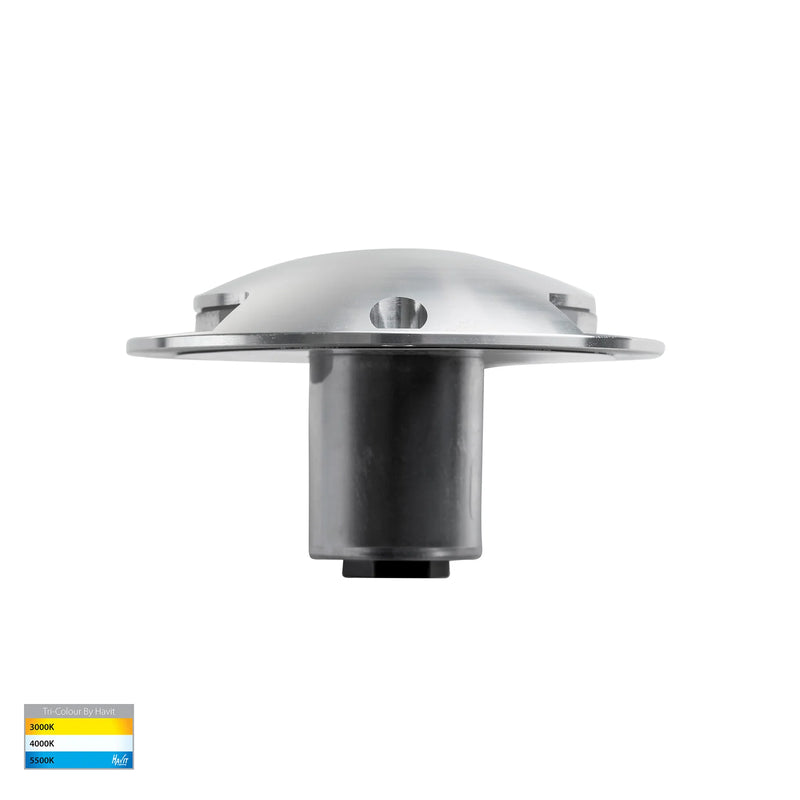 Havit Lighting Dome Silver Aluminium LED Two Way Deck Lights (HV2872T-SLV-12V)