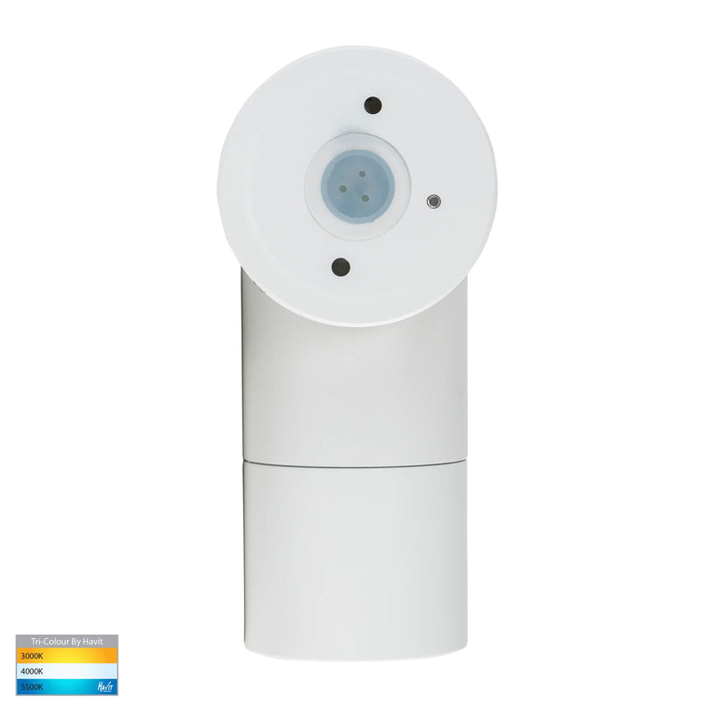 Havit Lighting - Tivah White TRI Colour Single Adjustable Wall Pillar Lights (HV1235T-HV1237T)
