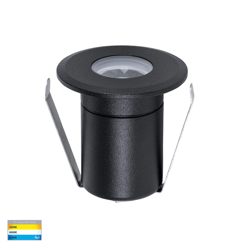 Havit Lighting Elite Black Aluminium LED Deck or Inground Lights (HV2881T-BLK-12V)