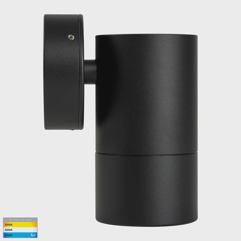 Havit Lighting Maxi Tivah Aluminium Black TRI Colour Fixed Down Wall Pillar Lights (HV1128T)