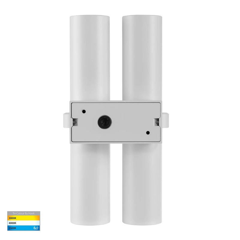 Havit Lighting Luz White TRI Colour Double Up & Down Wall Pillar Lights (HV10392T)