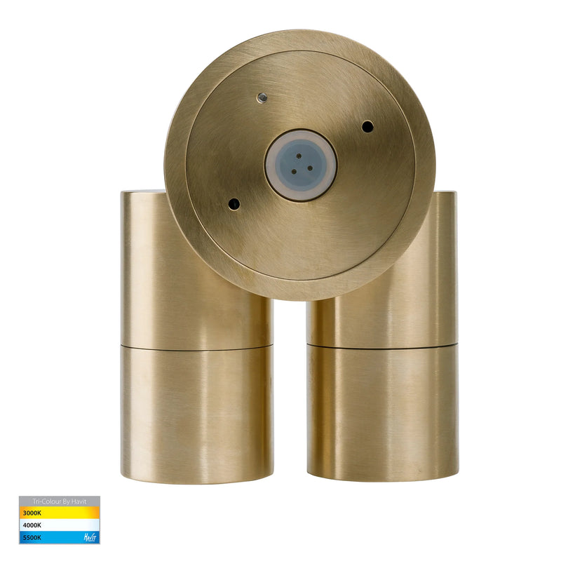 Havit Lighting Tivah Solid Brass TRI Colour Double Adjustable Wall Pillar Lights (HV1355T-HV1357T)