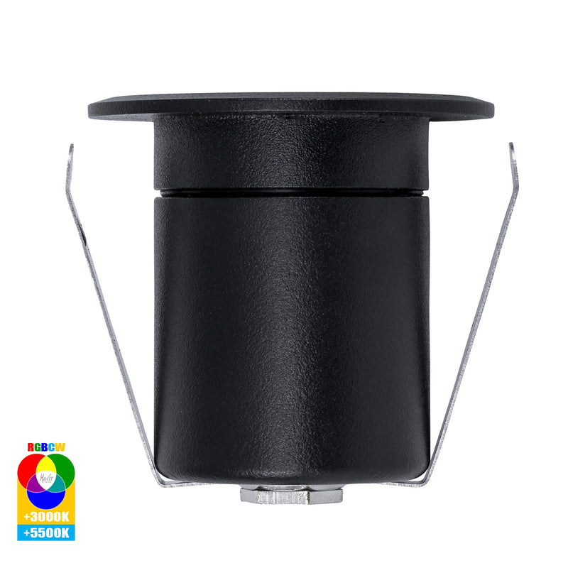 Havit Lighting Elite RGBCW Black Aluminium LED Deck or Inground lights (HV2882RGBCW-BLK)