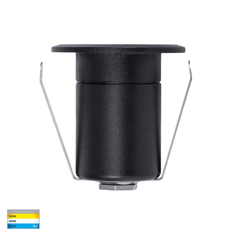 Havit Lighting Elite Black Aluminium LED Deck or Inground Lights (HV2881T-BLK-12V)