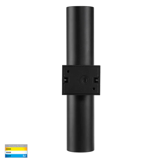 Havit Lighting Luz Black TRI Colour Single Up & Down Wall Pillar Lights (HV10291T)