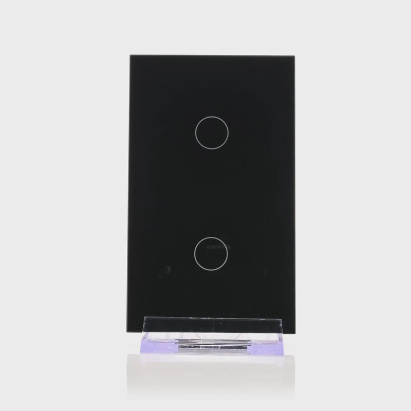 Havit Lighting  Wifi 2 Gang Black Wall Switch (HV9210-2)