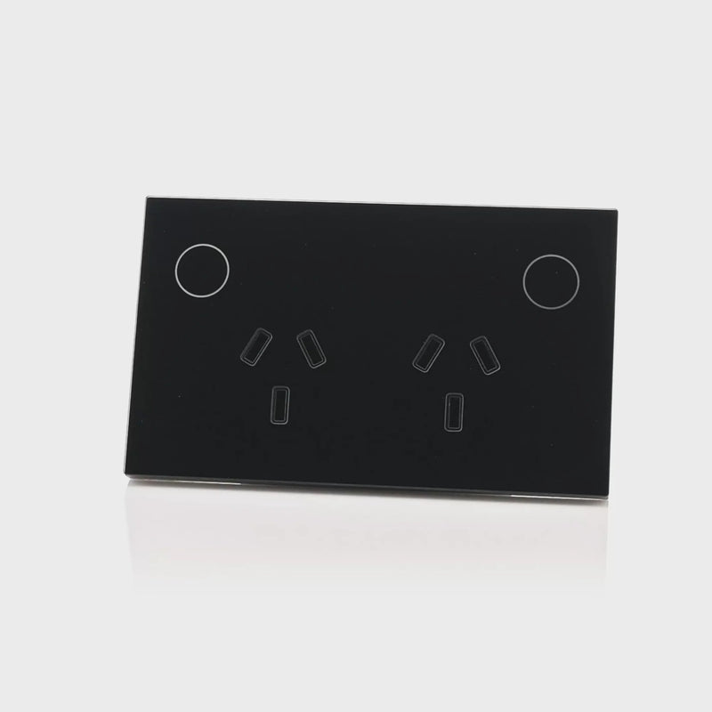 Havit Lighting Wifi Black Double Powerpoint (HV9214)