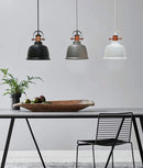 CLA ALTA: Industrial Bell Shape With Copper Highlights Pendant Lights