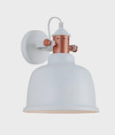 CLA ALTA: Interior Adjustable Bell With Copper Highlight Wall Lights
