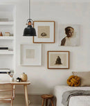 CLA ALTA: Industrial Bell Shape With Copper Highlights Pendant Lights