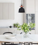 CLA ALTA: Industrial Bell Shape With Copper Highlights Pendant Lights