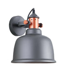 CLA ALTA: Interior Adjustable Bell With Copper Highlight Wall Lights