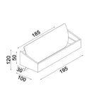 CLA ATLANTA: City Series LED Interior Tri-CCT Up/Down Rectangular Dimmable Wall Light