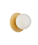 CLA BALLE: Interior Round Opal Diffuser with Round Base Wall Lights