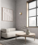 CLA BALLE: Interior Round Opal Diffuser with Round Base Wall Lights