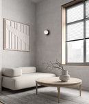 CLA BALLE: Interior Round Opal Diffuser with Round Base Wall Lights