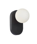 CLA BALLE: Interior Round Opal Diffuser with Oblong Base Wall Lights