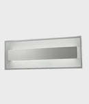 CLA BARCELONA: City Series LED Interior Clear Border Frosted Inner Rectangular Brushed Wall Light
