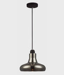 CLA BARROSA: GU10 Smokey Black Glass Champagne Glass Pendant Light