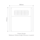 Domus Heatcore 4-In-1 PTC Retrofit Line Bathroom Heater