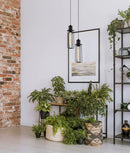 CLA BLACKBAND Industrial Black Tubular Bird Cage Pendant Light
