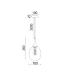 CLA BROTE: Retro Interior Bronze Wine Glass Shape Pendant Lights