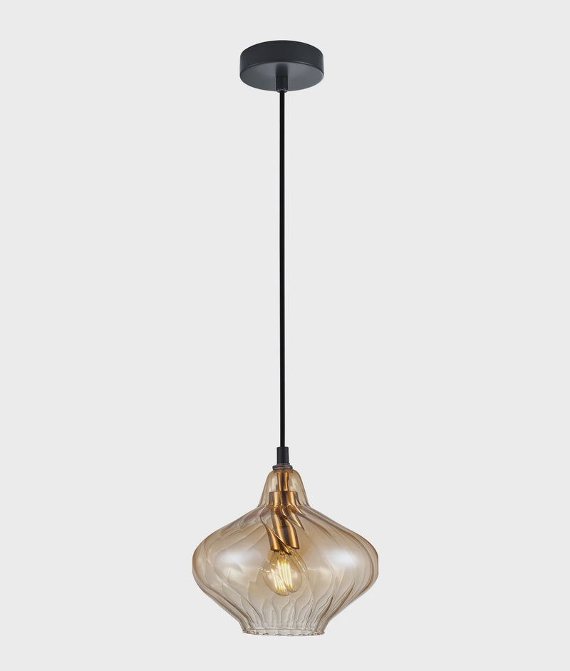 CLA CAMPANA: Interior Wine Glass Shape Ribbed Pendant Lights