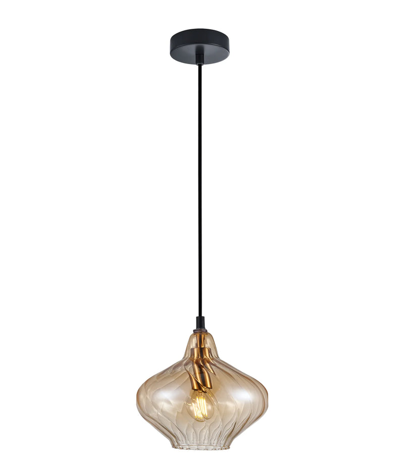 CLA CAMPANA: Interior Wine Glass Shape Ribbed Pendant Lights