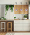 CLA CAMPANA: Interior Wine Glass Shape Ribbed Pendant Lights