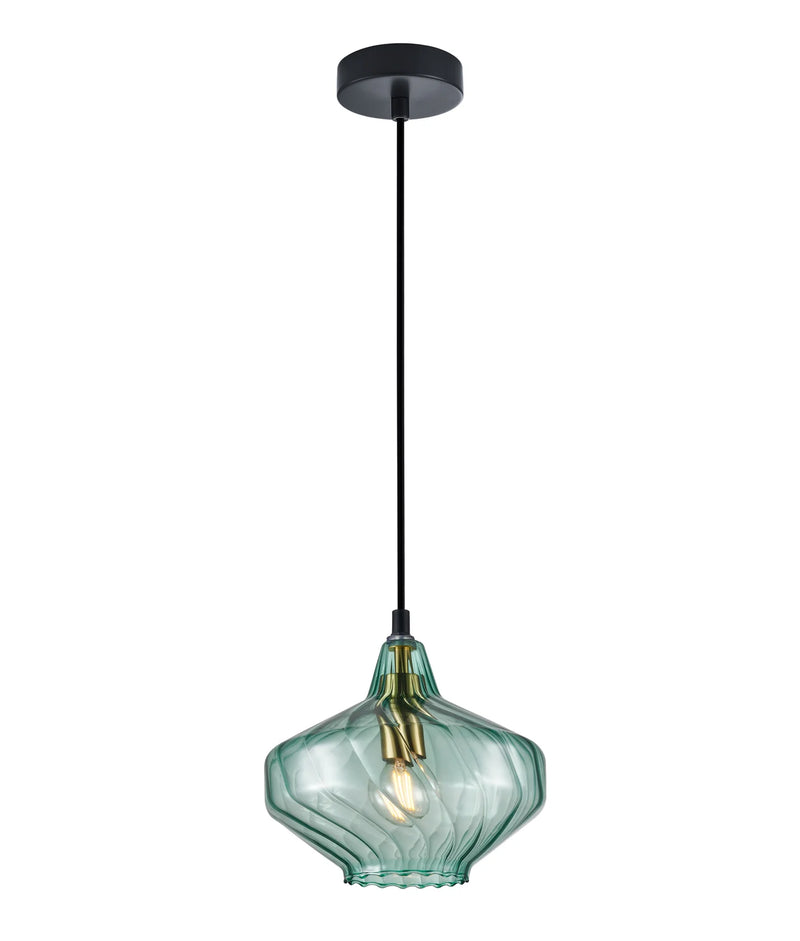 CLA CAMPANA: Interior Wine Glass Shape Ribbed Pendant Lights
