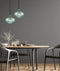 CLA CAMPANA: Interior Wine Glass Shape Ribbed Pendant Lights