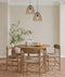 CLA CANAMO: Bohemian Interior Natural Hemp Rope & Black Hardware Ellipse Pendant Light